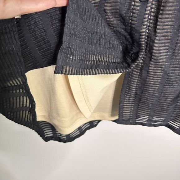 Doe & Rae Navy Shirt Dress  L - Picture 12 of 13